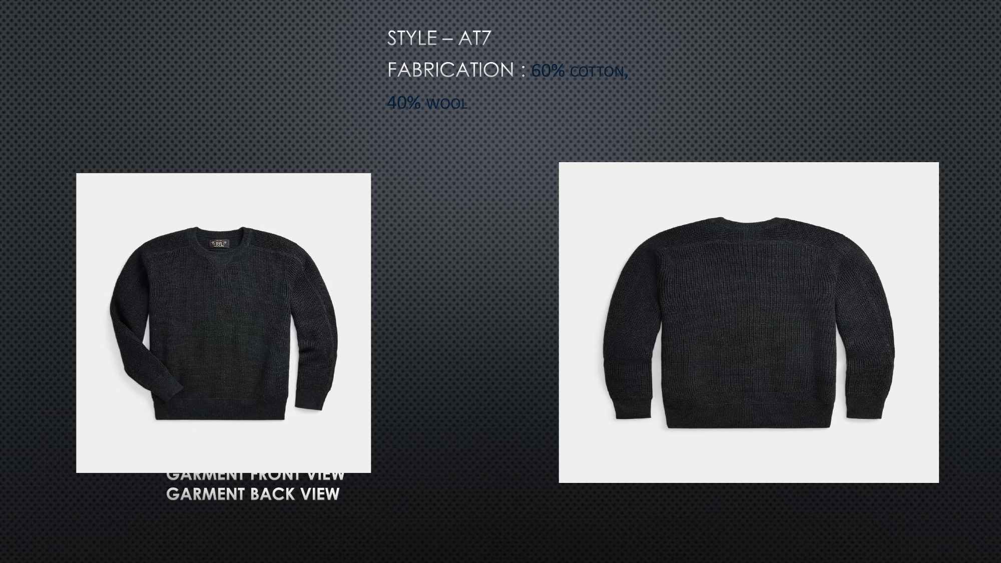 Garment sample style AT7